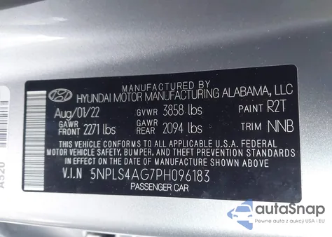 2023 Hyundai Elantra Sel из США, поврежденный, VIN 5NPLS4AG7PH096183